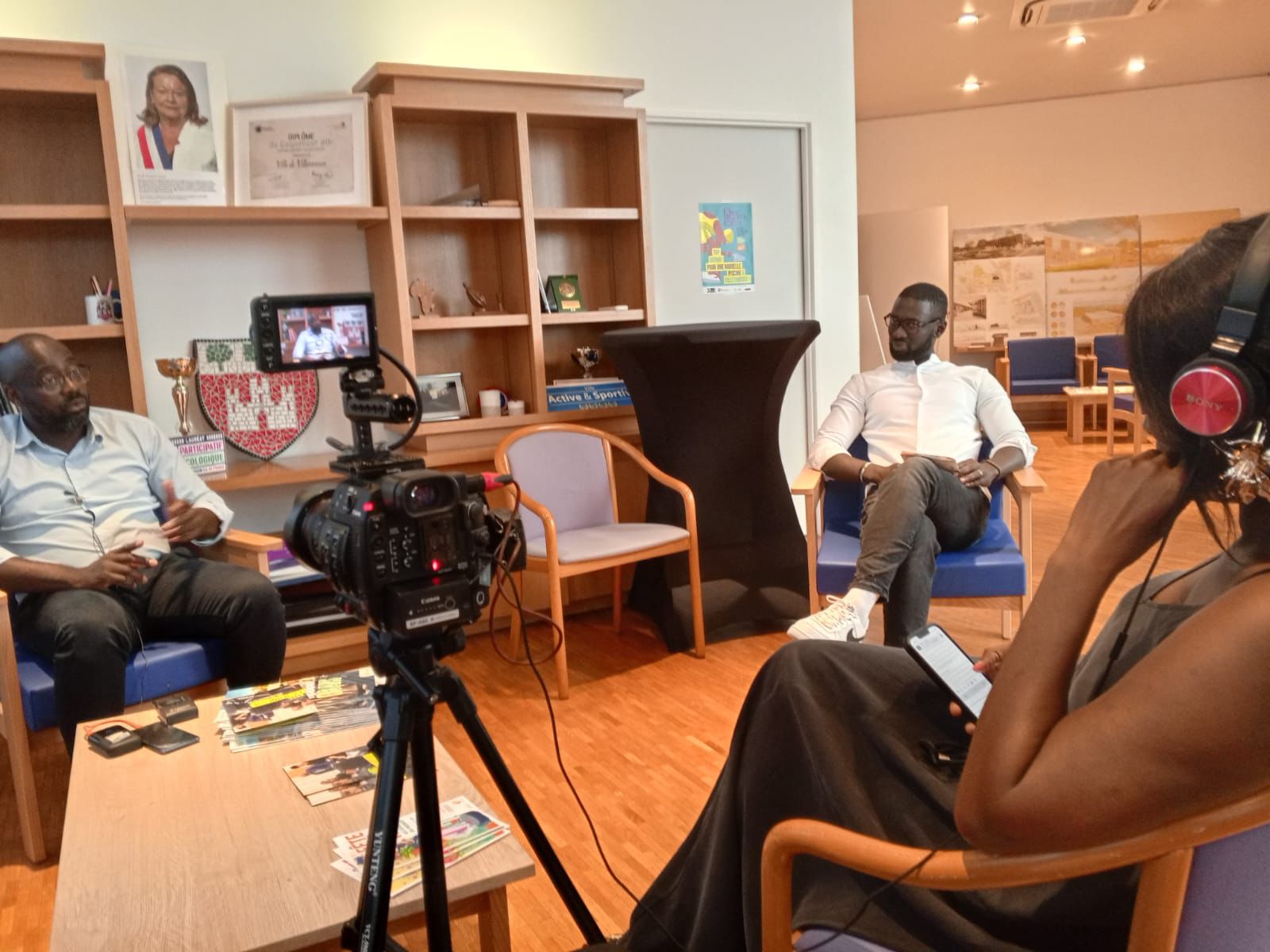 Babacar Sora MBOUP reçu par le Maire de Villetaneuse